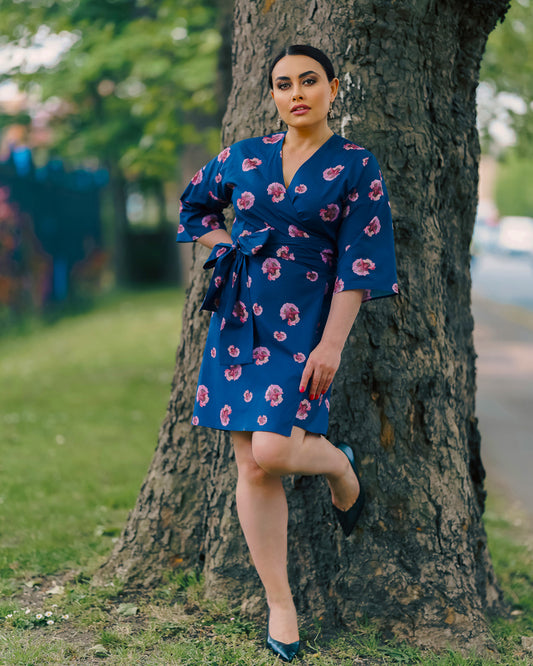 Kimono Cotton Floral Wrap Dres Style Tips