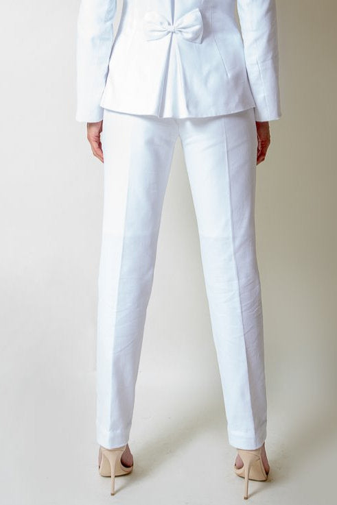 White Cotton TrousersHand Crafted