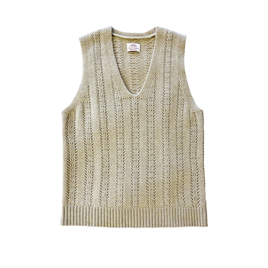 Cashmere Knitted Vest Natural