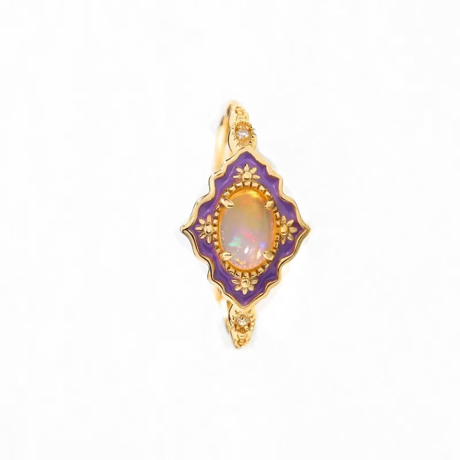 Gold Vermeil  925 Silver Sterling Opal Ring