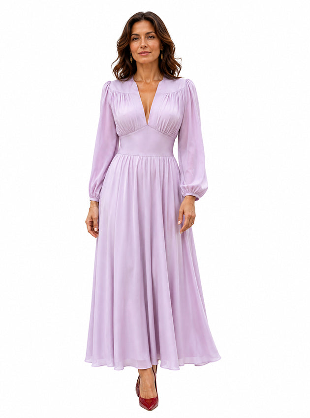 lela rose dress Seam Detail Scoop Neck Dress main image 1