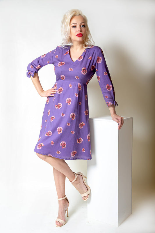 Mauve & Turquoise Cotton Dresses