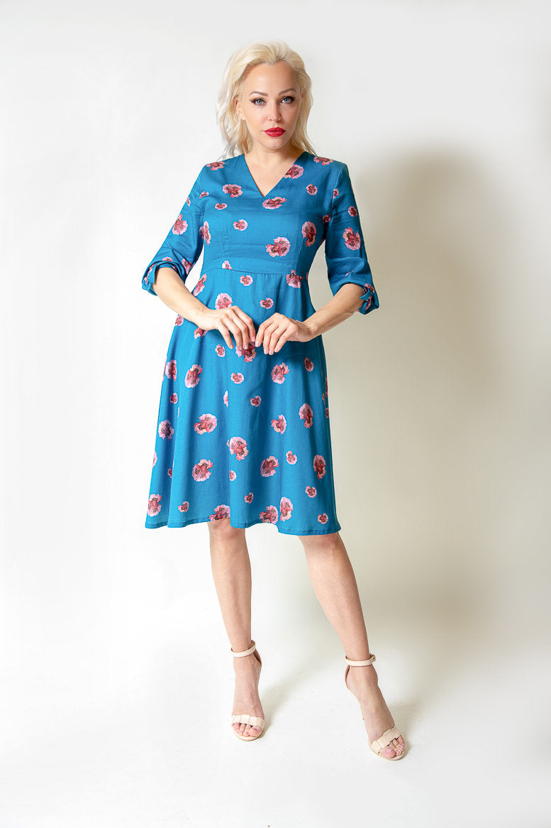 Mauve & Turquoise Cotton Dresses