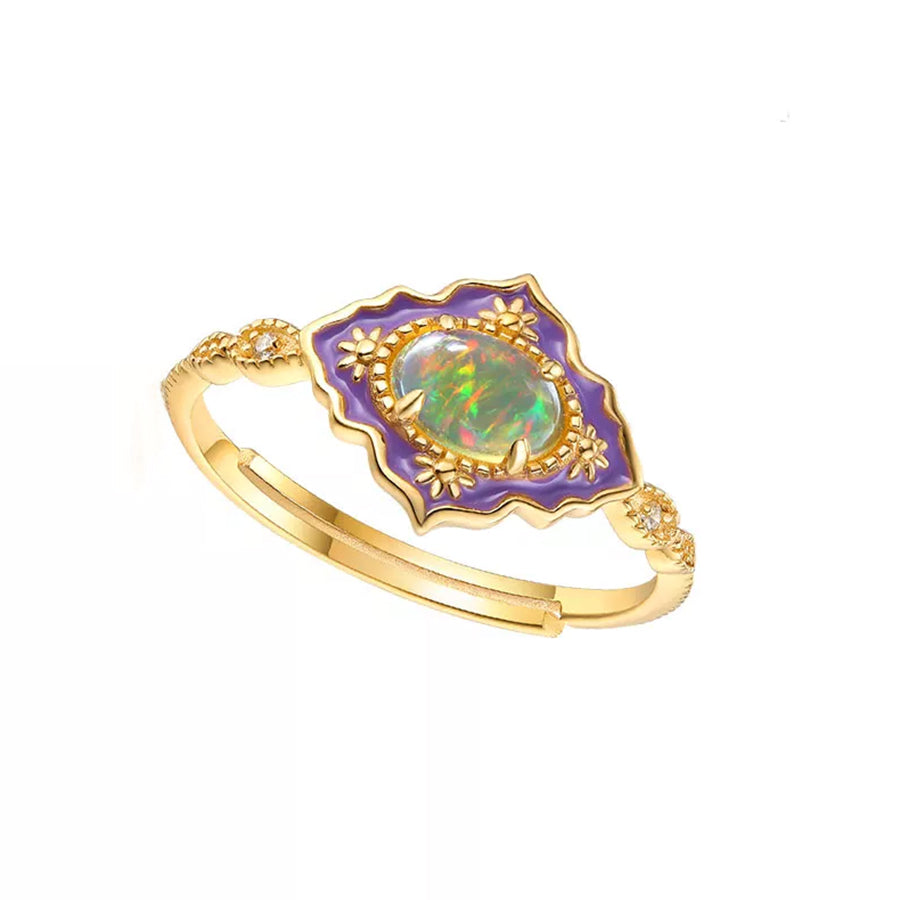 Gold Vermeil Opal Ring