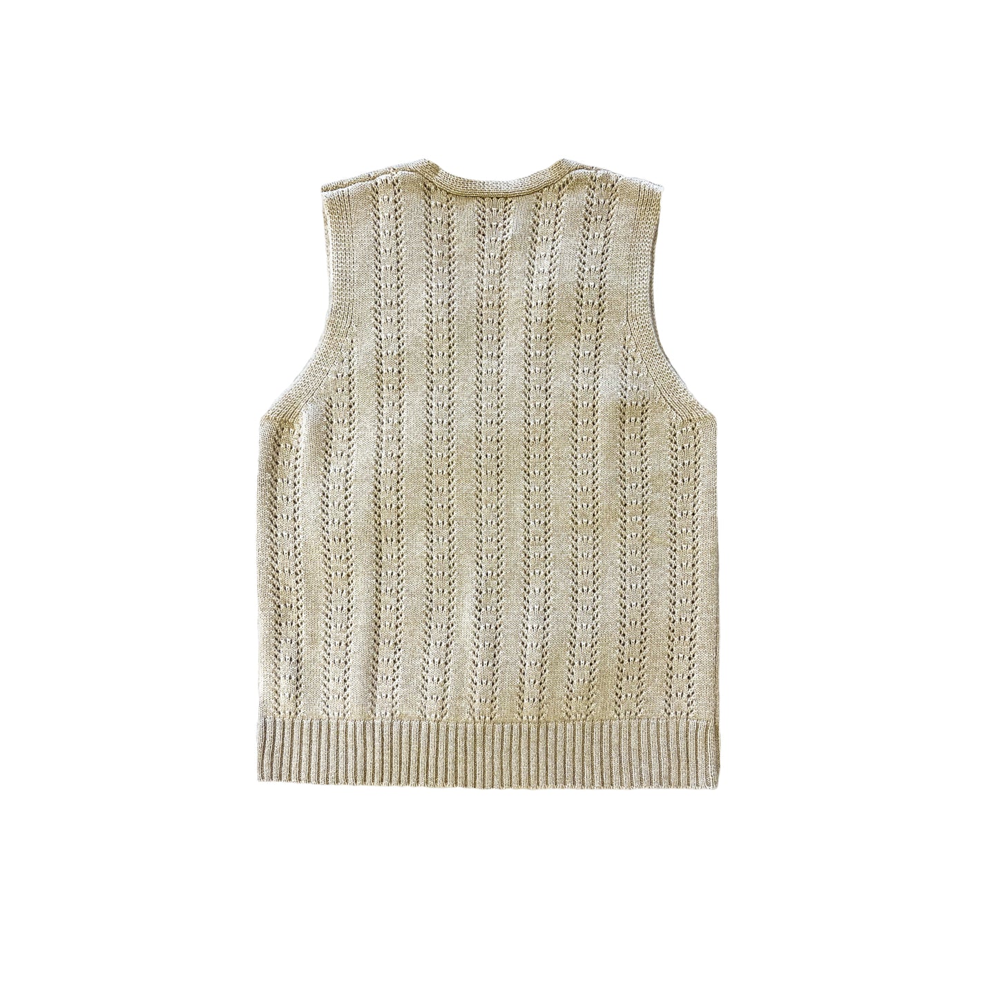 Cashmere Knitted Vest Natural